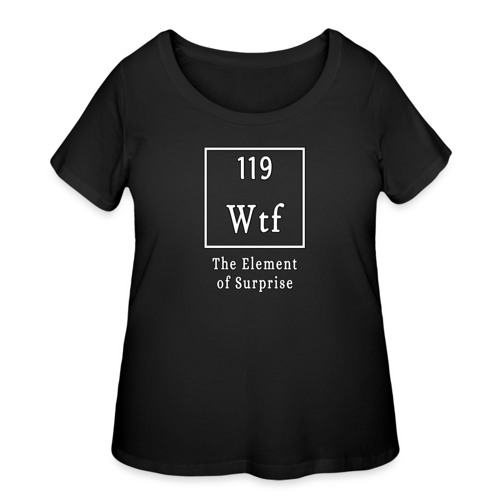 WTF - Women’s Curvy T-Shirt - black