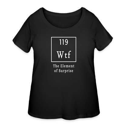 WTF - Women’s Curvy T-Shirt - black