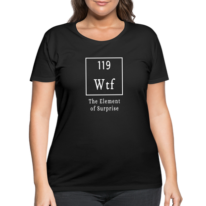 WTF - Women’s Curvy T-Shirt - black