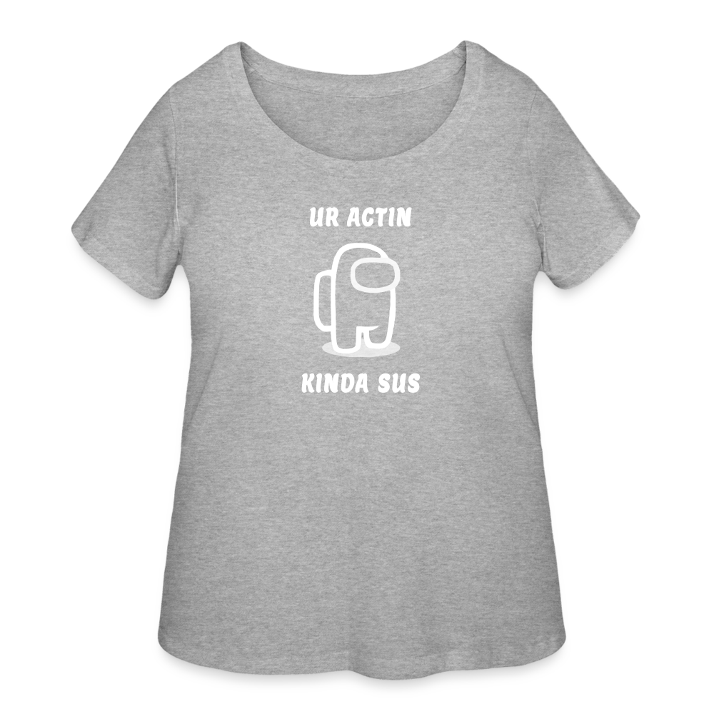 Sus - Women’s Curvy T-Shirt - heather gray
