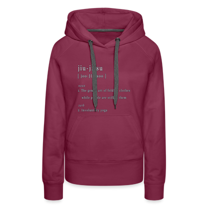 Jiu-jitsu - Women’s Hoodie - burgundy