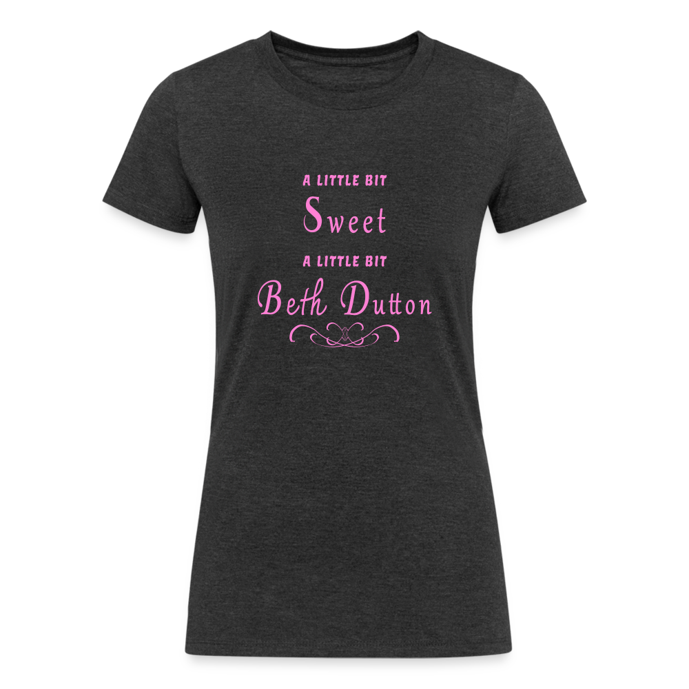 Sweet - Women's Tri-Blend Organic T-Shirt - heather black
