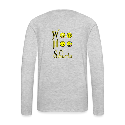 Woo Hoo Shirts - Unisex Long Sleeve T-Shirt - heather gray