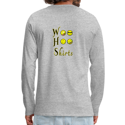 Woo Hoo Shirts - Unisex Long Sleeve T-Shirt - heather gray