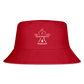 Scout Oath Fleur de Lis - Kid's Bucket Hat - red