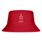 Scout Keep Calm - Kid's Bucket Hat - red