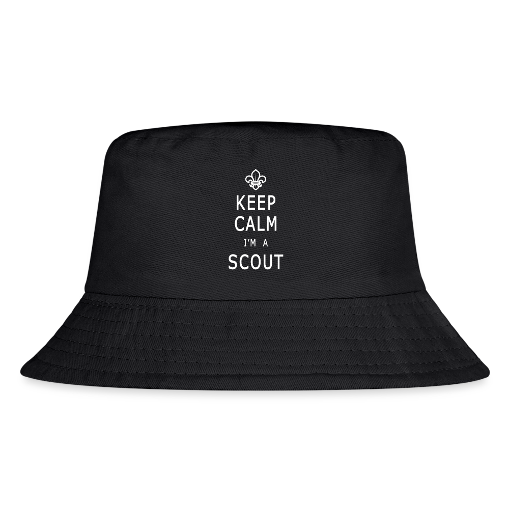 Scout Keep Calm - Kid's Bucket Hat - black