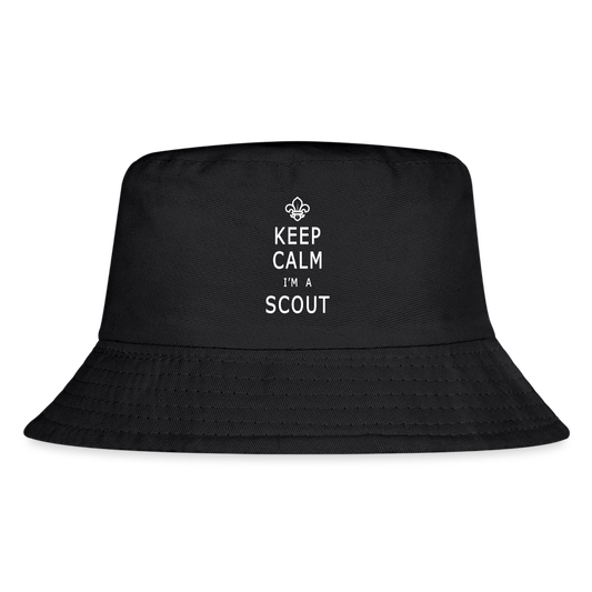 Scout Keep Calm - Kid's Bucket Hat - black