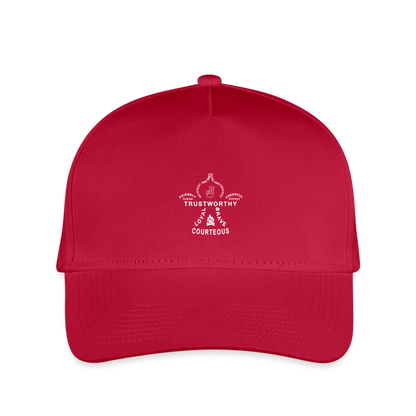 Scout Oath Fleur - Kid's Baseball Cap - red