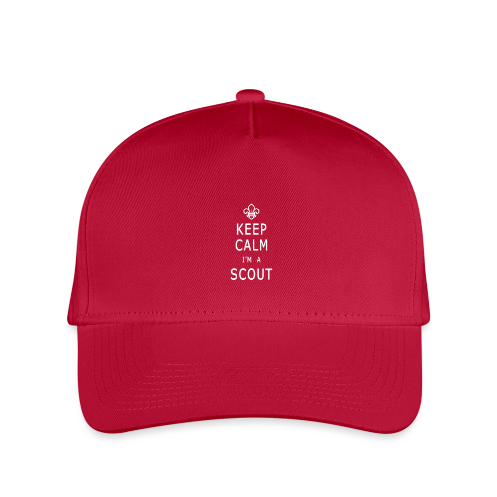 Scout Keep Calm - Kid's Baseball Cap - red