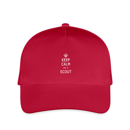 Scout Keep Calm - Kid's Baseball Cap - red