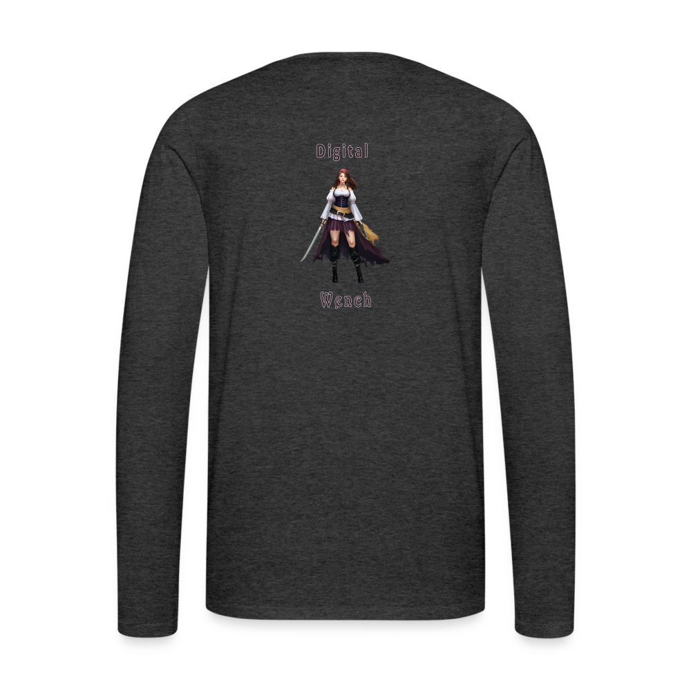 Digital Wench - Unisex Long Sleeve T-Shirt - charcoal grey