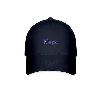 Nope Baseball Cap - navy