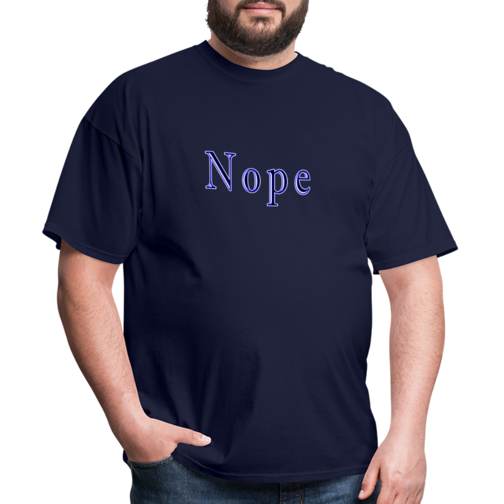 Nope Unisex Classic T-Shirt - navy