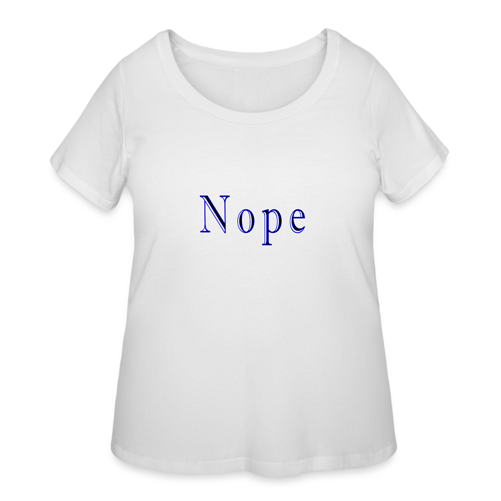Nope - Women’s Curvy T-Shirt - white
