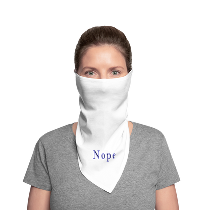 Nope - Bandana - white