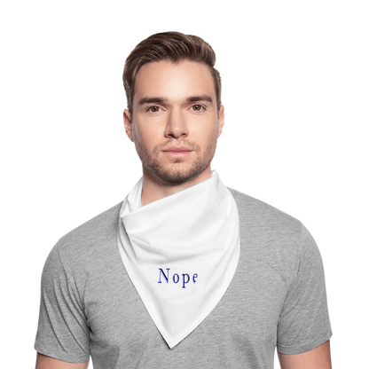 Nope - Bandana - white