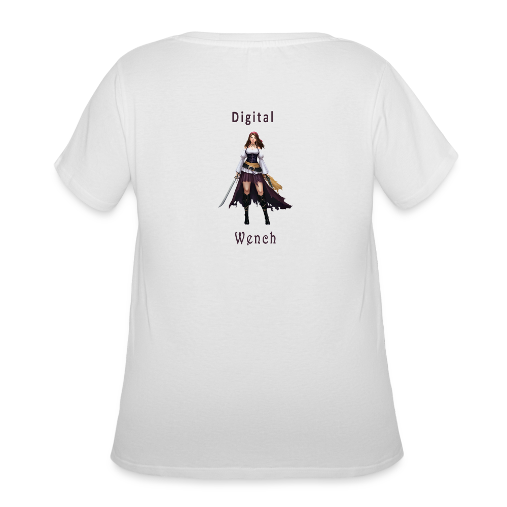 Digital Wench - Women’s Curvy T-Shirt - white