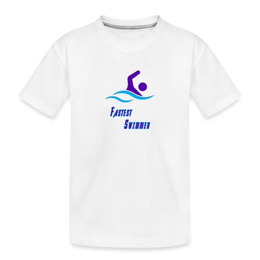 Swimmer - Kid’s Organic T-Shirt - white