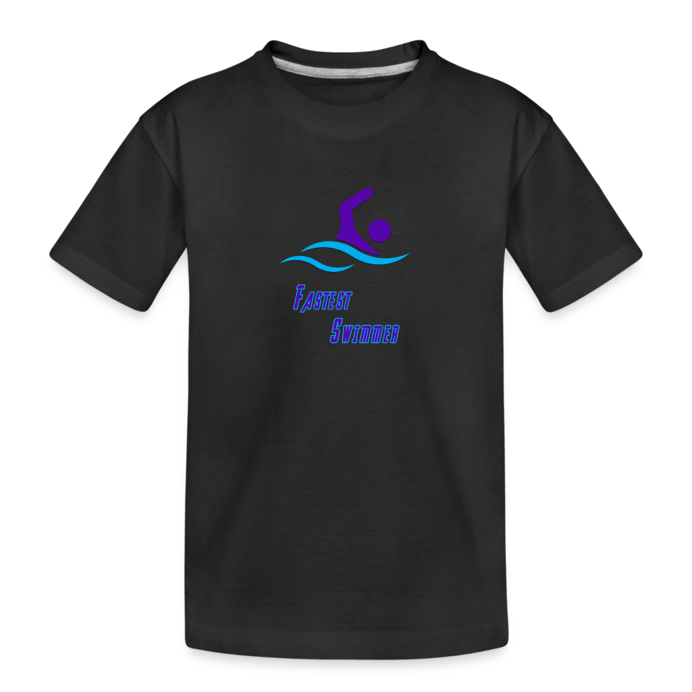 Swimmer - Kid’s Organic T-Shirt - black