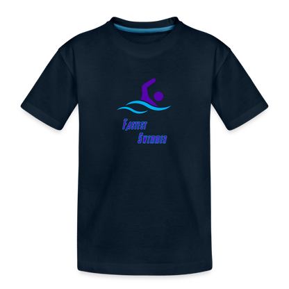 Swimmer - Kid’s Organic T-Shirt - deep navy