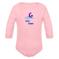 Swimmer - Organic Long Sleeve Baby Bodysuit - light pink