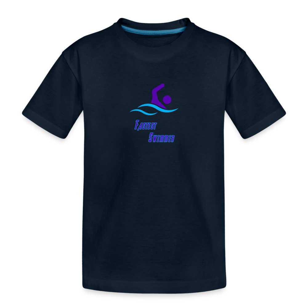 Swimmer - Toddler Organic T-Shirt - deep navy