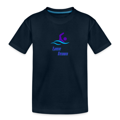 Swimmer - Toddler Organic T-Shirt - deep navy