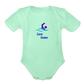 Swimmer - Organic Short Sleeve Baby Bodysuit - light mint