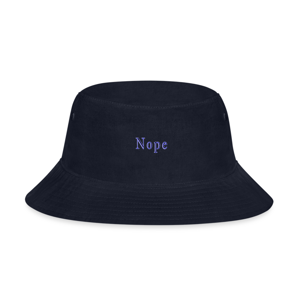 Nope - Bucket Hat - navy