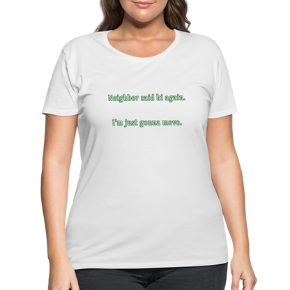 Neighbor - Women’s Curvy T-Shirt - white