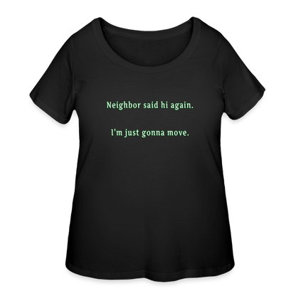 Neighbor - Women’s Curvy T-Shirt - black