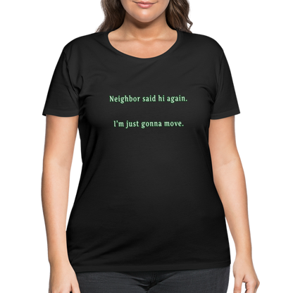 Neighbor - Women’s Curvy T-Shirt - black